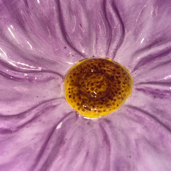 Vanson Ceramic Purple Flower Bowl - Picture 6 of 7